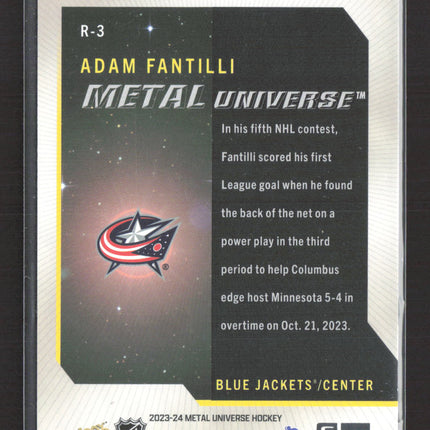 2024 SkyBox Metal Universe Adam Fantilli #R-3