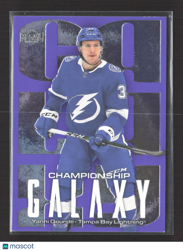 2026 SkyBox Metal Universe Championship Galaxy Yanni Gourde #CG-15 Purple /349