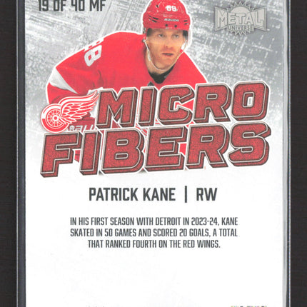 2025 SkyBox Metal Universe Micro Fibers Patrick Kane #MF-19
