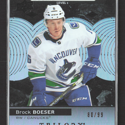 2018 Upper Deck Trilogy Rookie Premieres Brock Boeser #78 80/99