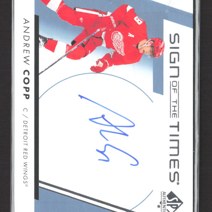 2023 Upper Deck SP Authentic Sign of the Times Andrew Copp #SOTT-AC Auto