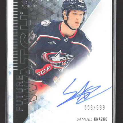 2024 Upper Deck SP Authentic Future Watch Samuel Knazko #RFWA-SK 553/699 Auto
