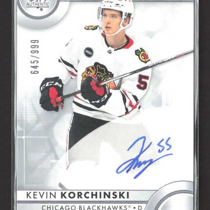 2024 Upper Deck SP Authentic Future Watch Kevin Korchinski #153 645/999 Auto