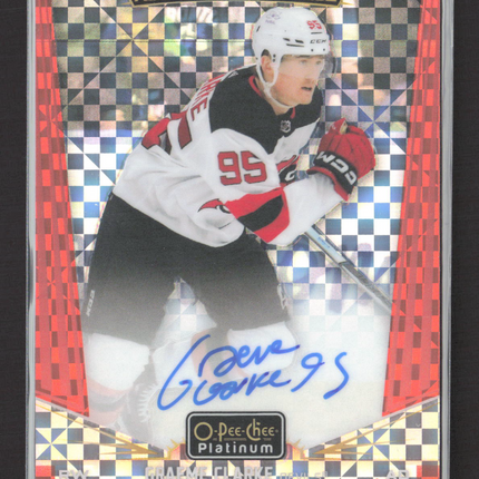 2025 O-Pee-Chee Platinum Graeme Clarke #R-GC Orange Checkers 13/15 Auto