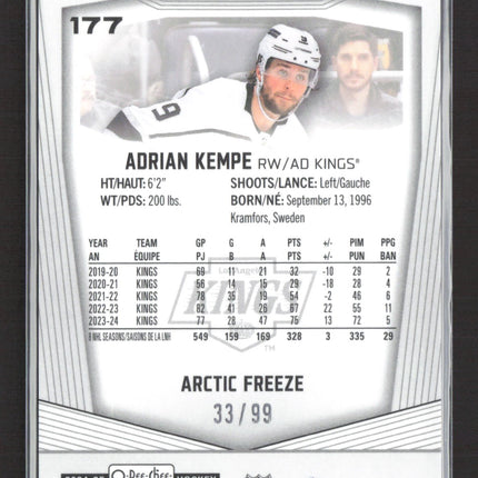 2025 O-Pee-Chee Platinum Adrian Kempe #177 Arctic Freeze 33/99