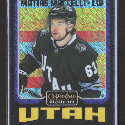 2025 O-Pee-Chee Platinum Matias Maccelli #R65 Blue Luster 060/100