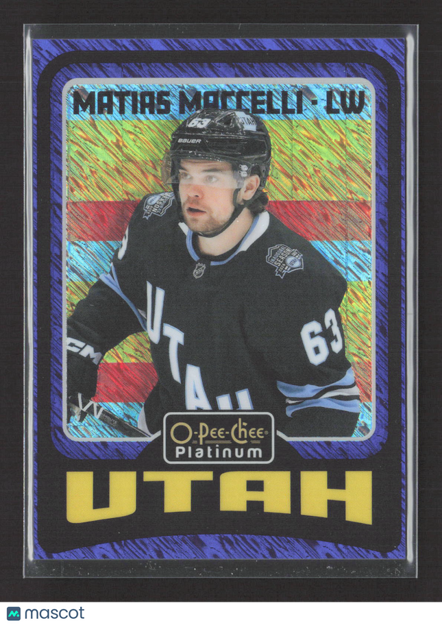 2025 O-Pee-Chee Platinum Matias Maccelli #R65 Blue Luster 060/100