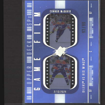 2026 Upper Deck SPx Game Film Connor McDavid #GF-3 Blue /99