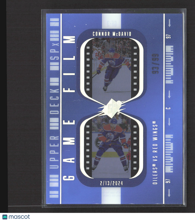 2026 Upper Deck SPx Game Film Connor McDavid #GF-3 Blue /99