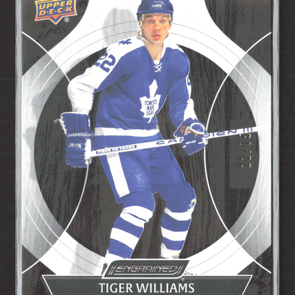 2025 Upper Deck Engrained Tiger Williams #4 /75