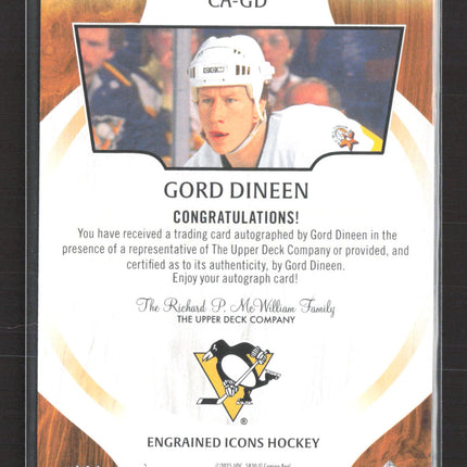 2025 Upper Deck Engrained Gord Dineen #CA-GD Auto