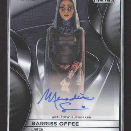 Topps Chrome Black Star Wars Meredith Salenger as Barriss Offee Autograph #CB-ES