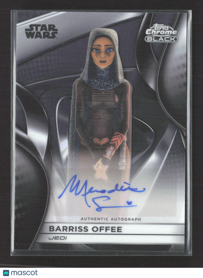Topps Chrome Black Star Wars Meredith Salenger as Barriss Offee Autograph #CB-ES
