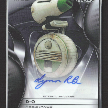 Topps Star Wars Chrome Black Lynn Robertson Bruce as D-O Autograph #CB-LRB