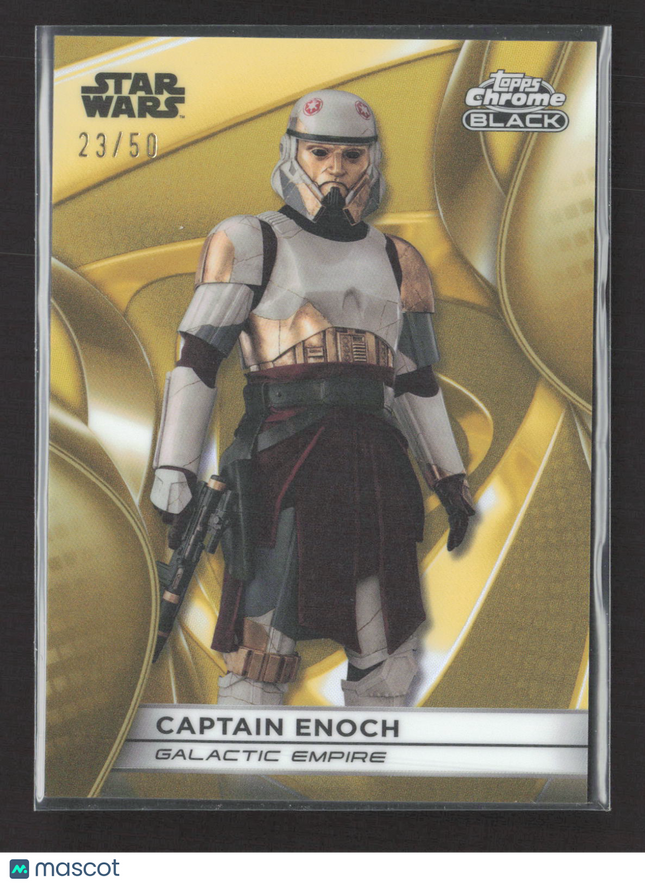 Topps Chrome Black Star Wars Captain Enoch Gold 23/50 #CB-25