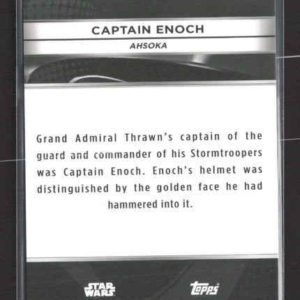 Topps Chrome Black Star Wars Captain Enoch Gold 23/50 #CB-25