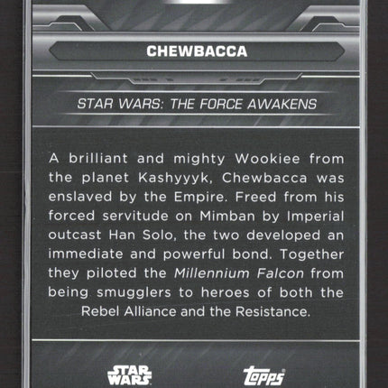 Topps Chrome Black Star Wars #13 Chewbacca