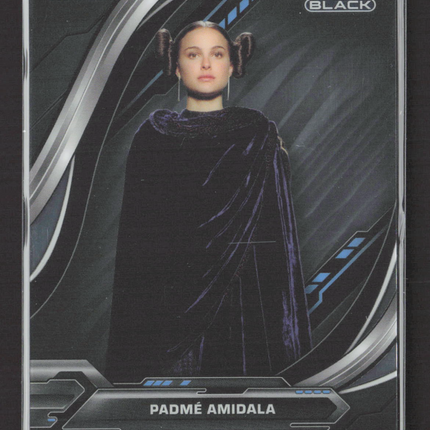 Topps Chrome Black Star Wars Natalie Portman #7 Padme Amidala