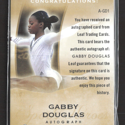 2014 Leaf Sports Heroes Gabby Douglas #A-GD1 Auto