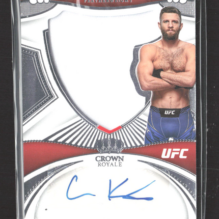2023 Panini Chronicles Crown Royale Calvin Kattar #SL-CKT Relic 85/99 Auto