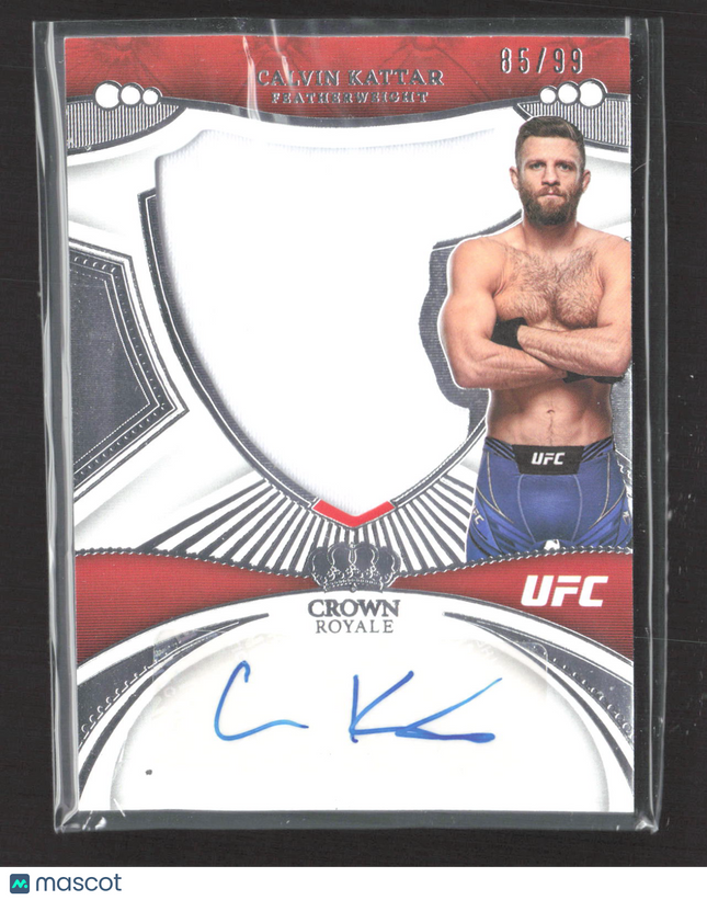 2023 Panini Chronicles Crown Royale Calvin Kattar #SL-CKT Relic 85/99 Auto