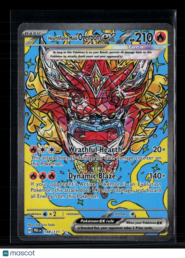 Pokemon 2024 Twilight Masquerade Hearthflame Mask Ogerpon EX FA SAR #148/131