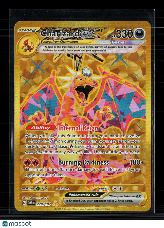 Pokemon 2023 Obsidian Flames Charizard EX HR #228/197