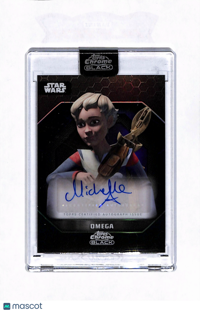 Topps Chrome Black Star Wars Michelle Ang as Omega Auto #ALS-MA