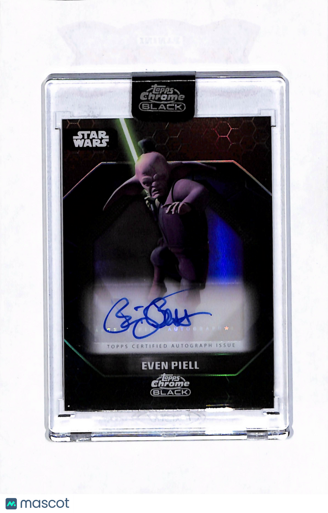 Topps Star Wars Chrome Black Blair Bess as Even Piell Autograph #ALS-BE