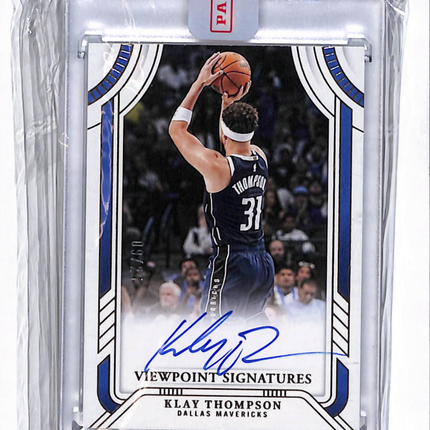 2025 Panini National Treasures Viewpoint Klay Thompson #VP-KLY /25 Auto