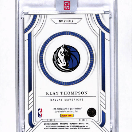 2025 Panini National Treasures Viewpoint Klay Thompson #VP-KLY /25 Auto