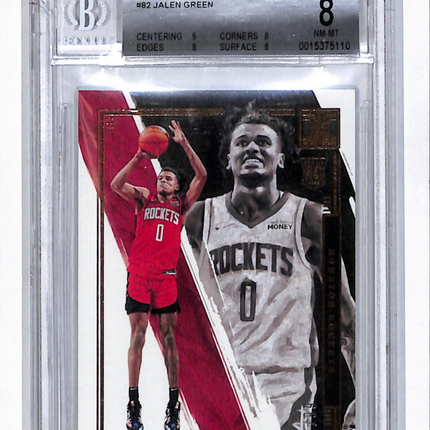 2021 Panini Impeccable Jalen Green #82 BGS 8 /99