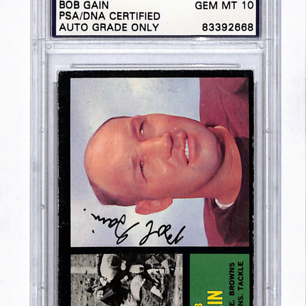 1962 Bob Gain PSA A Auto 10