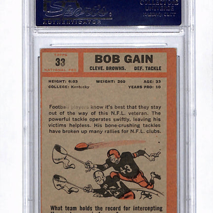 1962 Bob Gain PSA A Auto 10