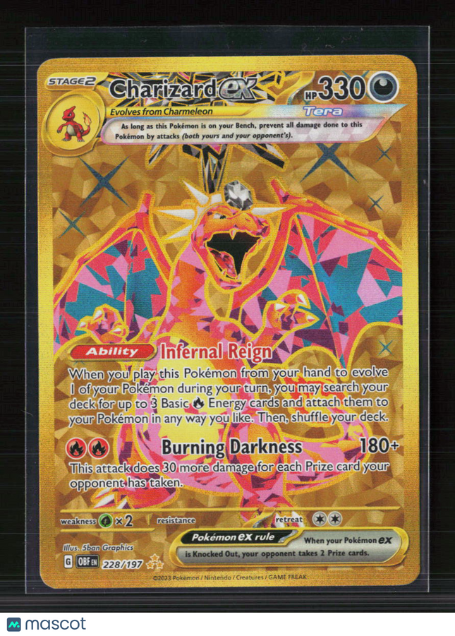 Pokemon 2023 Obsidian Flames Charizard EX HR #228/197