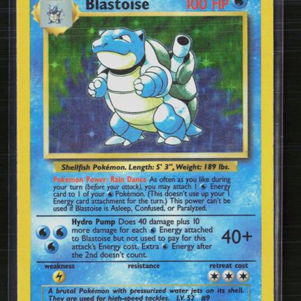 Pokemon 1999 Base Set Blastoise #2/102
