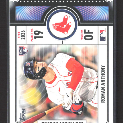 2026 Topps Big Ticket Player Roman Anthony #BTP-23 RC