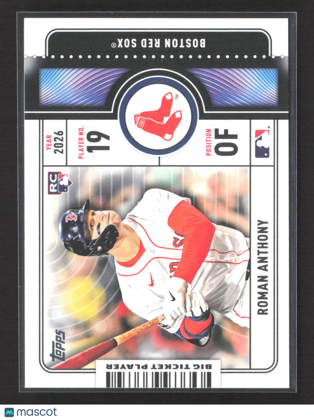 2026 Topps Big Ticket Player Roman Anthony #BTP-23 RC