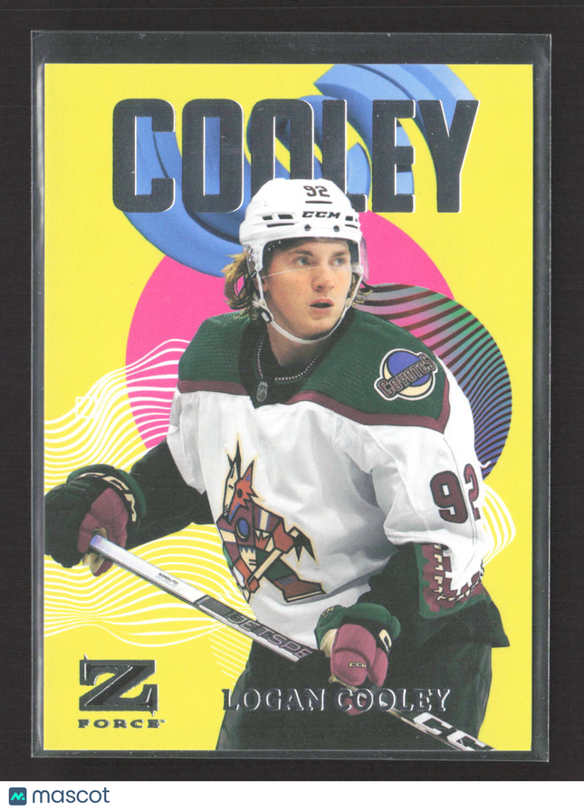 2024 SkyBox Metal Universe Hockey Z-Force Logan Cooley #43