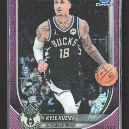 2025 Topps Bowman Chrome Kyle Kuzma #BCV-82 Purple Mojo 288/299
