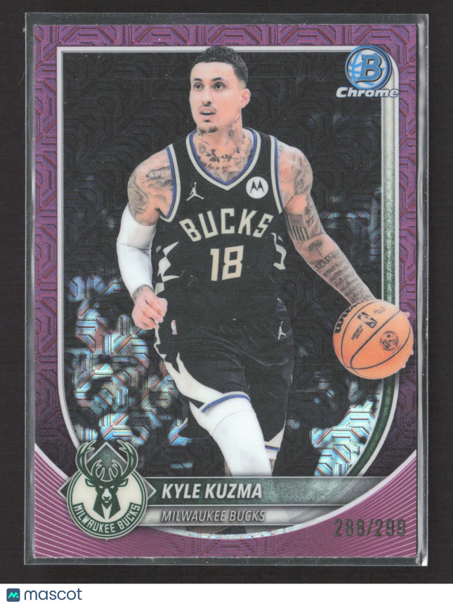 2025 Topps Bowman Chrome Kyle Kuzma #BCV-82 Purple Mojo 288/299