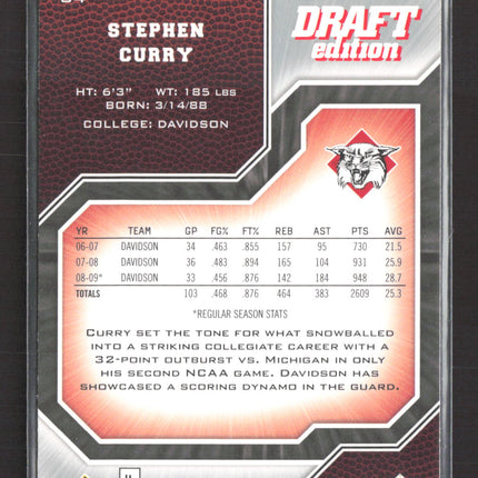 2009 Upper Deck Draft Edition Stephen Curry #34