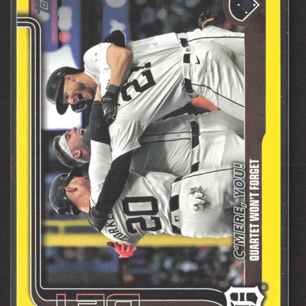 2025 Topps Matt Vierling Spencer Torkelson Riley Greene Carpenter #491 Yellow