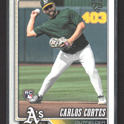 2025 Topps Series One Carlos Cortes #249 Golden Mirror RC