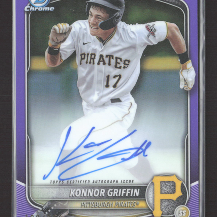 2025 Bowman Chrome Konnor Griffin #CPA-KG Purple 180/250 Auto