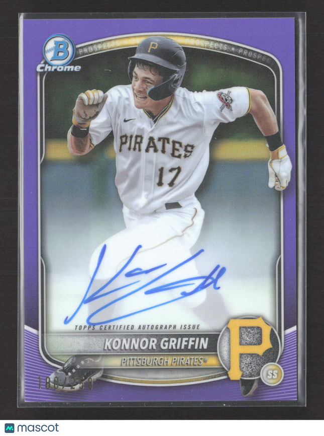 2025 Bowman Chrome Konnor Griffin #CPA-KG Purple 180/250 Auto