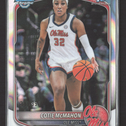 2025 Bowman Chrome University Cotie McMahon #BCP-30 Raywave 399/399