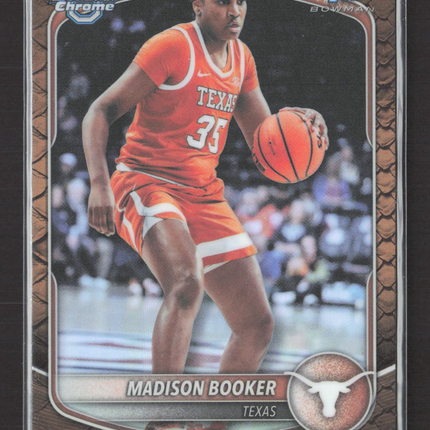 2024 Bowman University Chrome Madison Booker #BCP-15 1st Bowman Steel