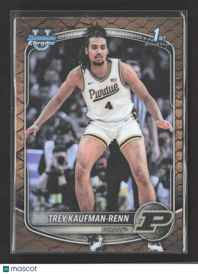 2025 Bowman Chrome University Trey Kaufman-Renn #BCP-21 Steel