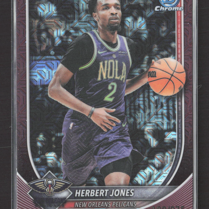 2025 Bowman Chrome University Herbert Jones #BCV-140 Purple Mojo Refractor /275